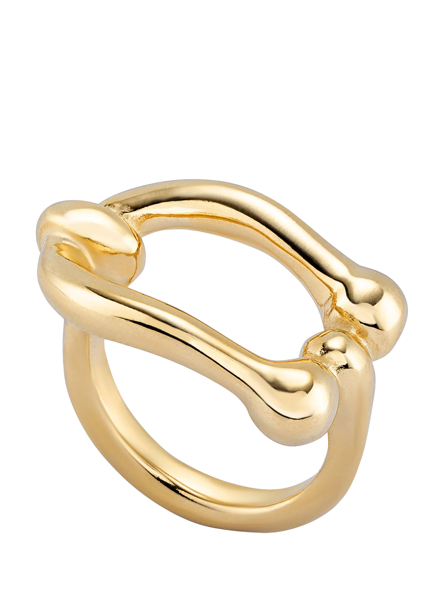 UNOde50 Youthful Collection link ring gold (British brand)