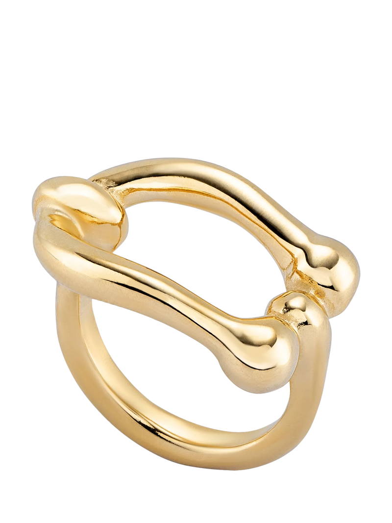 UNOde50 Youthful Collection Link Ring Gold