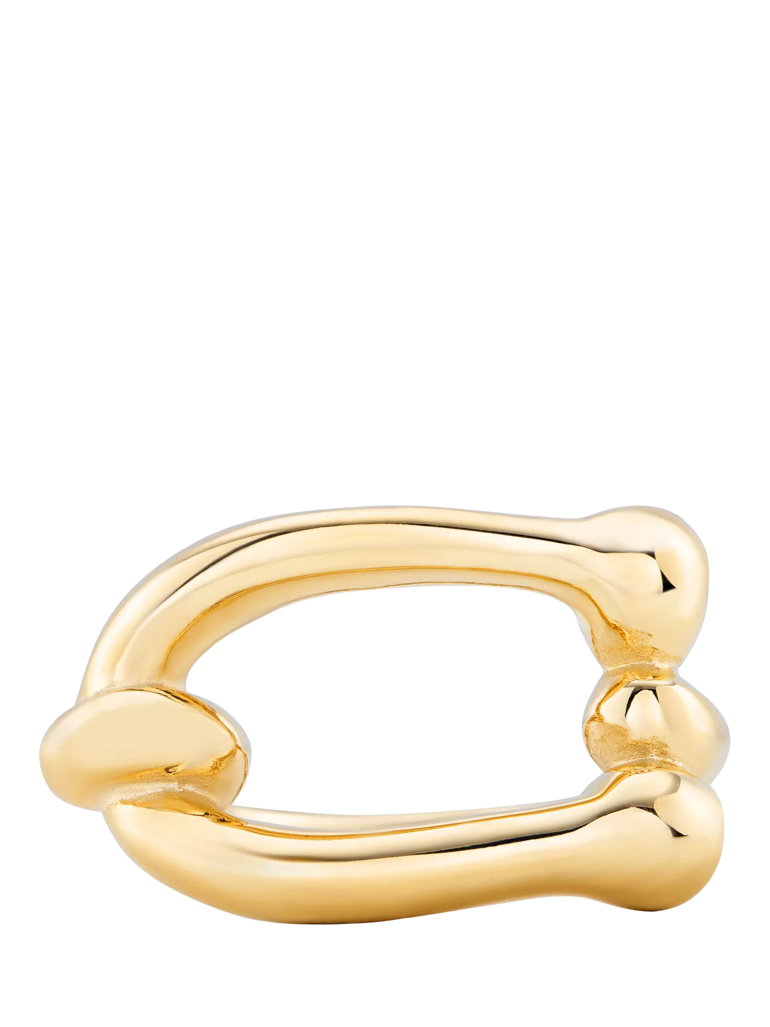 UNOde50 gold plated link ring size S 1/2, UK version
