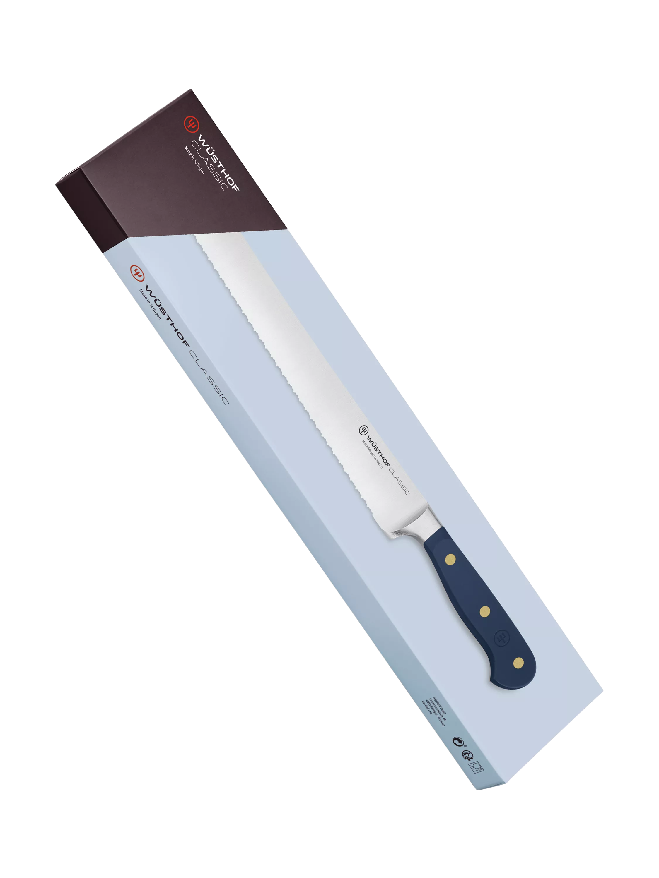 WÜSTHOF bread knife Wild Blueberry 23cm, imported from the UK