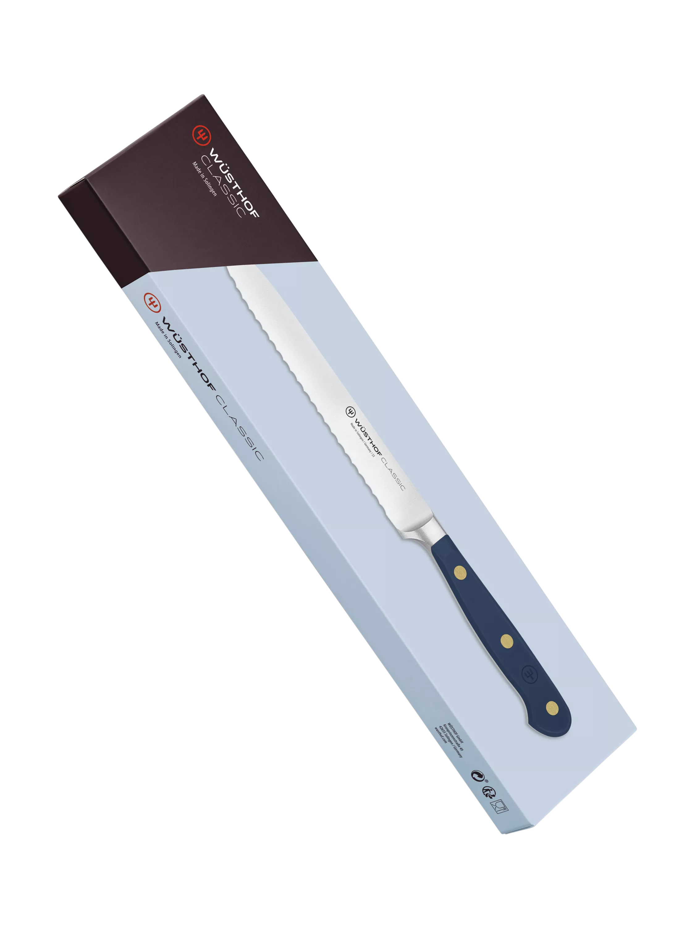WÜSTHOF Wild Blueberry serrated utility knife 14cm, imported from the UK