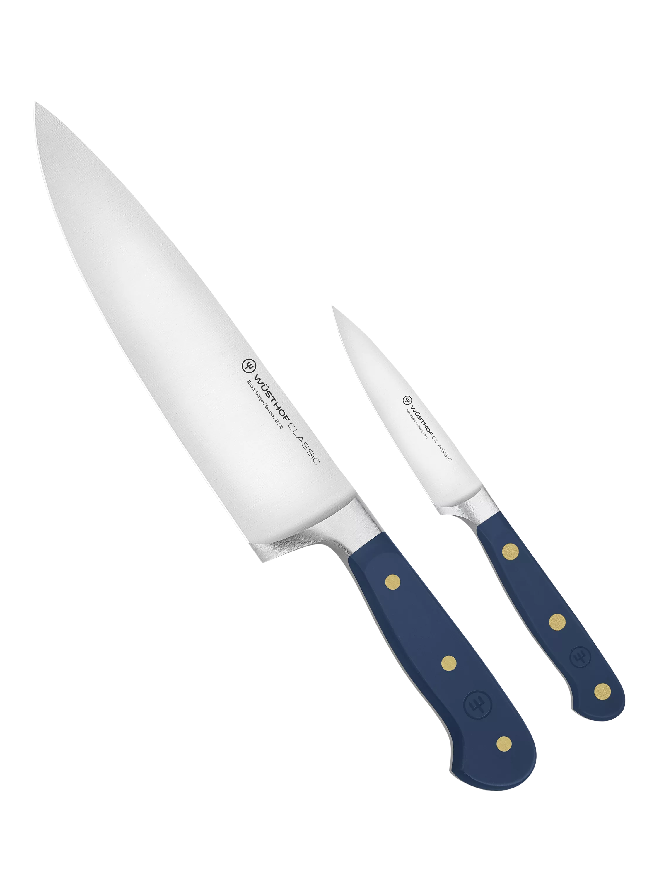WÜSTHOF Classic knife set with chef's and paring knife (British brand)