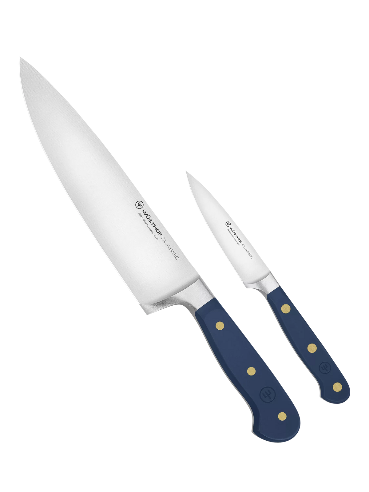 WÜSTHOF Classic knife set with chef's and paring knife (British brand)