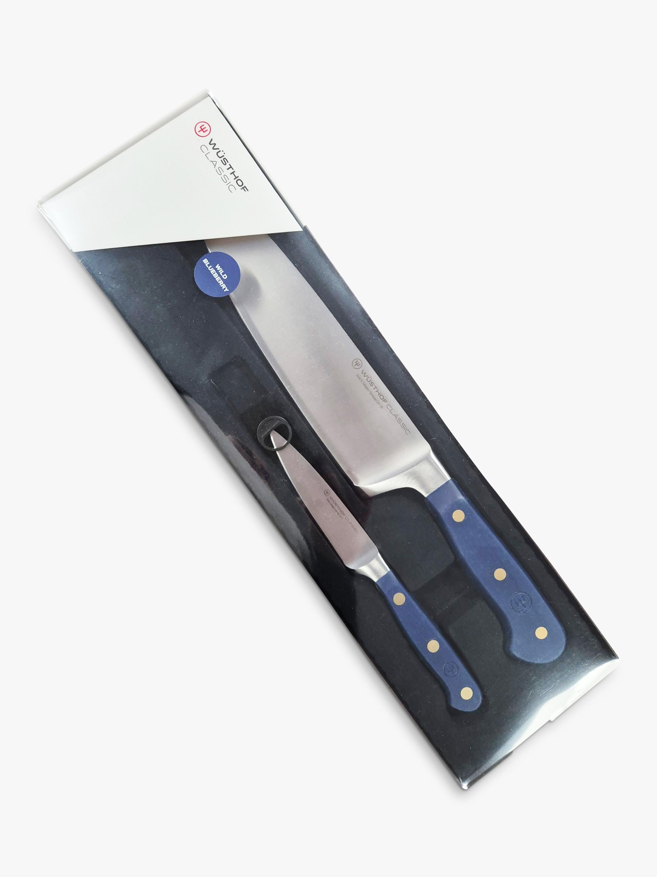 WÜSTHOF Classic knife set with chef's and paring knife (British brand)