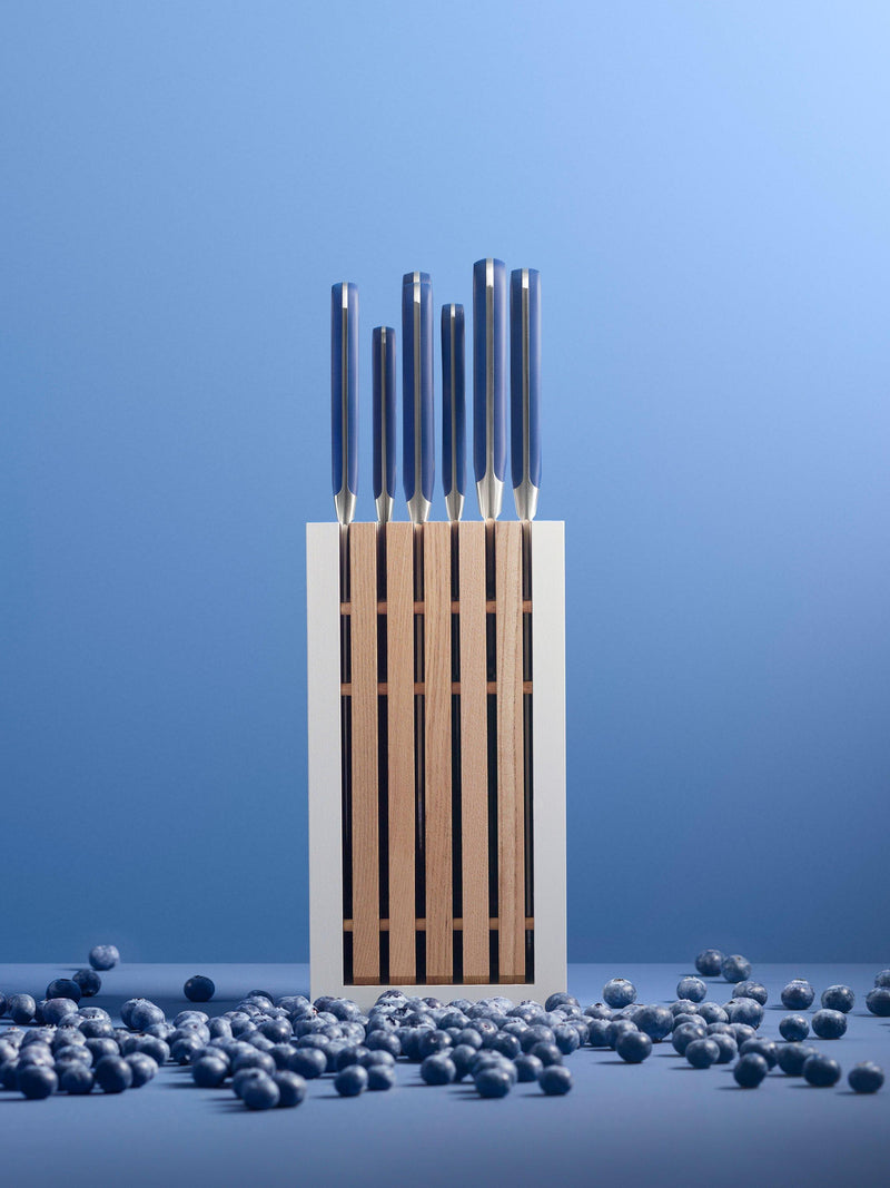 WÜSTHOF Classic 8-piece knife block set in ash wood, imported from the UK