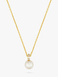 Orelia pearl pendant necklace pale gold 40.5cm chain, UK version