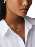 Orelia pearl pendant necklace pale gold 40.5cm chain, UK version