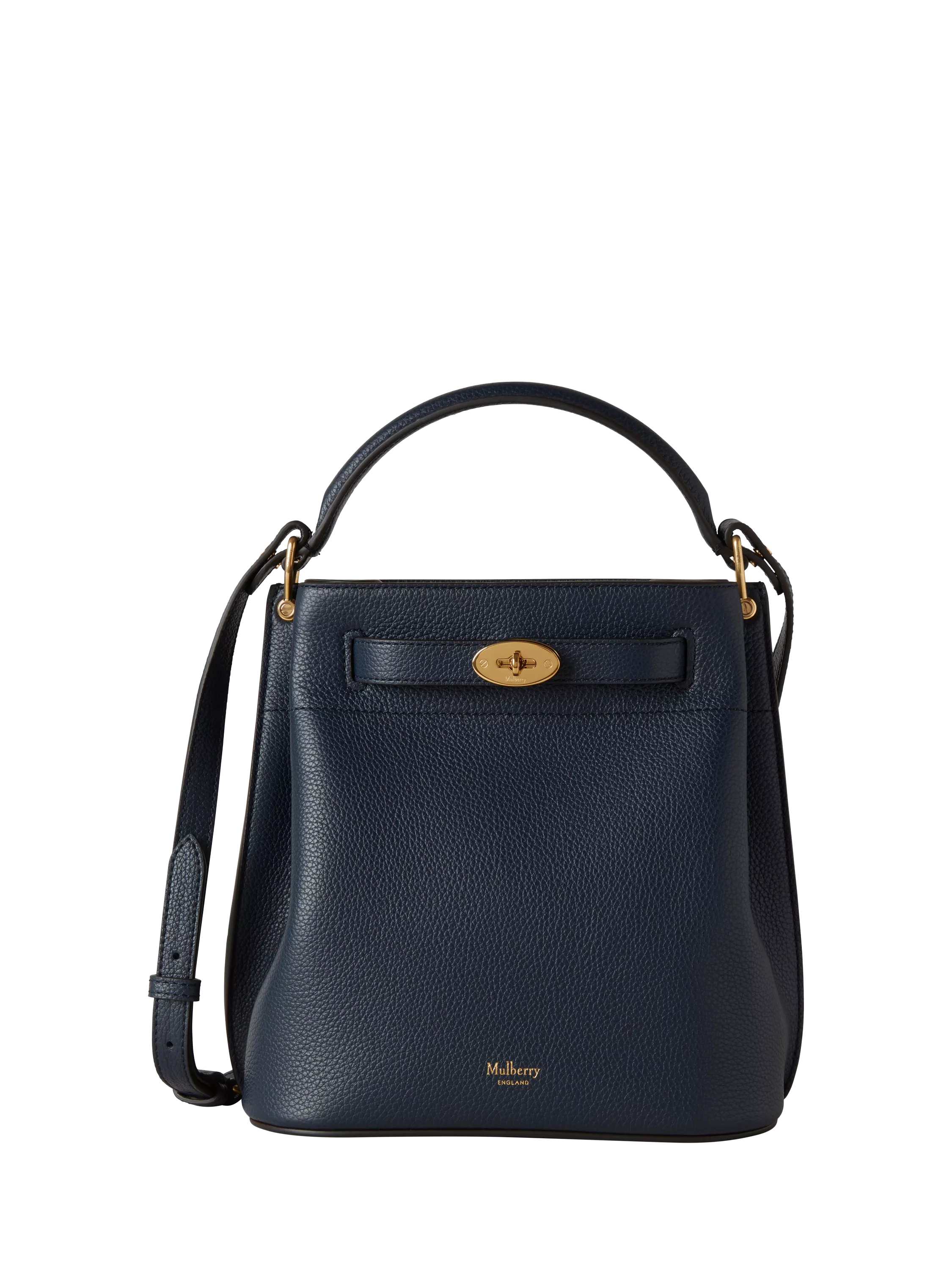 Mulberry Islington Small Classic Grain Leather Bucket Bag - Black