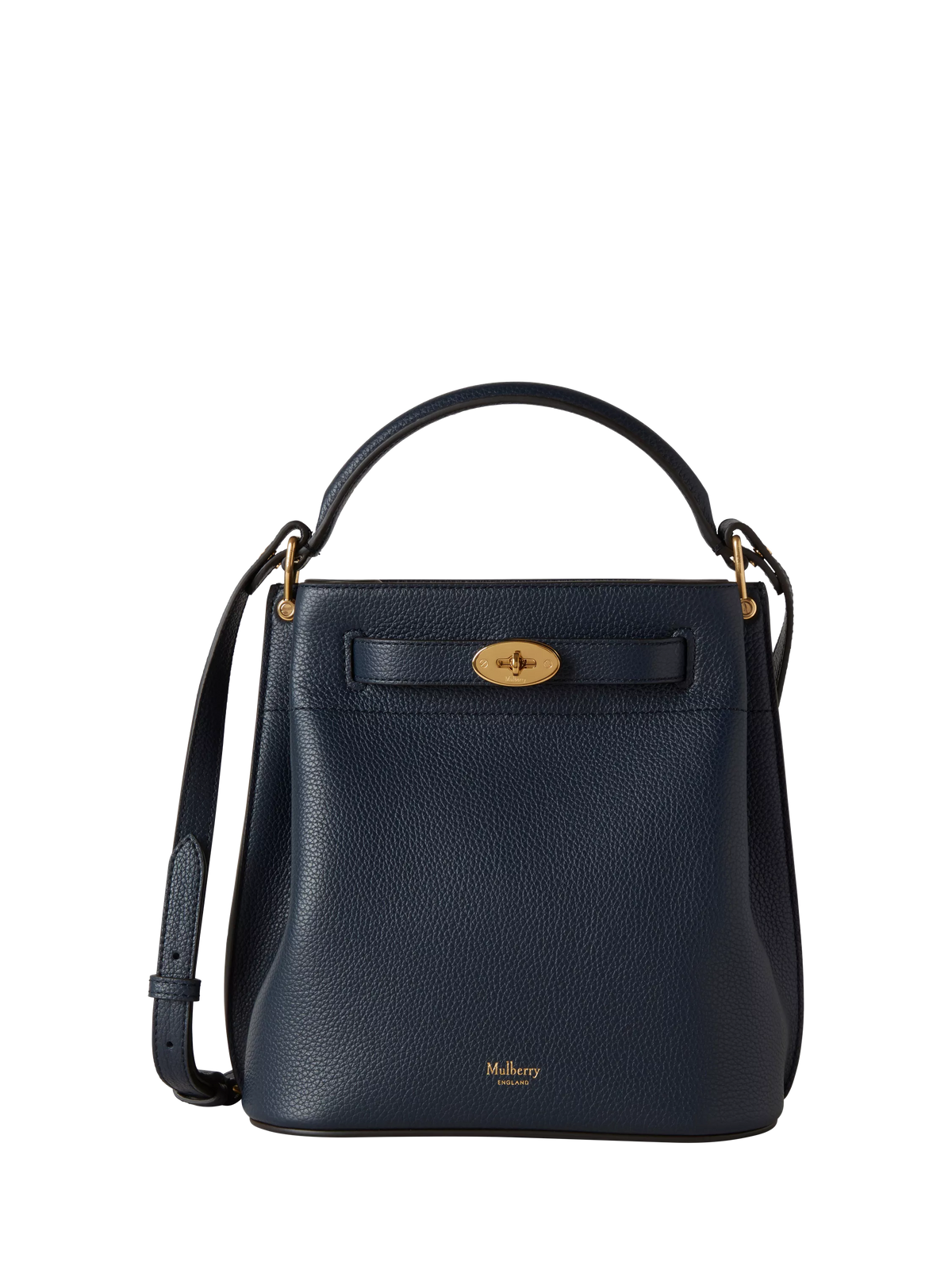 Mulberry Islington Small Classic Grain Leather Bucket Bag - Black