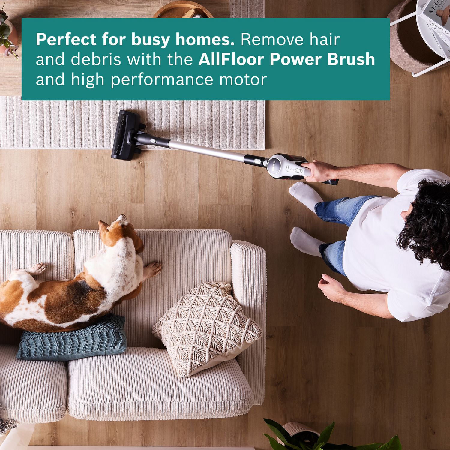Bosch Unlimited 6 cordless vacuum with 2 batteries, imported from the UK