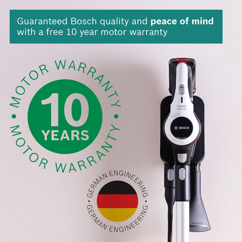 Bosch Unlimited 6 cordless vacuum with 2 batteries, imported from the UK