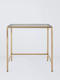 John Lewis Langham nest of glass tables brass 2 piece (British brand)