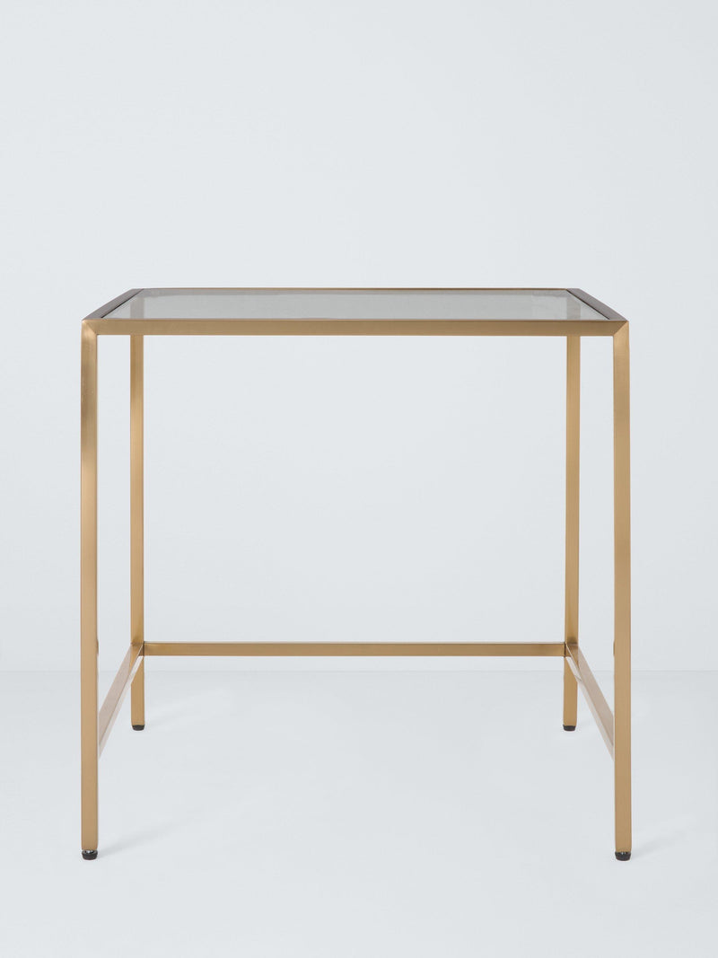 John Lewis Langham nest of glass tables brass 2 piece (British brand)
