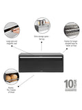 Brabantia bread bin matt black (British brand)