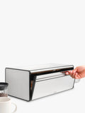 Brabantia Fall Front Bread Bin Matt Steel, UK version