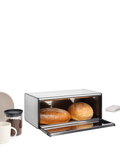 Brabantia Fall Front Bread Bin Matt Steel, UK version