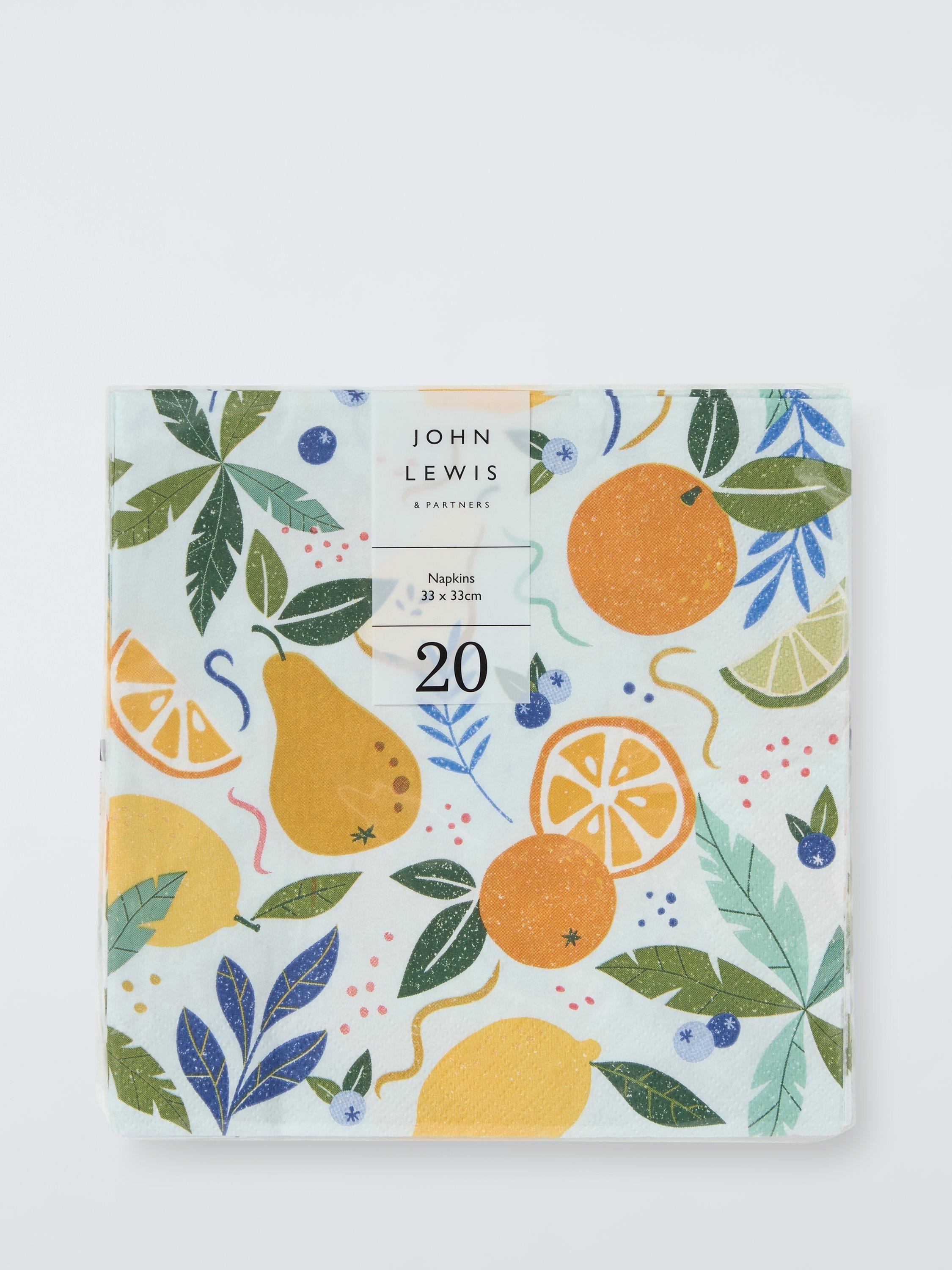 Aqua Fruit Paper Napkins Pack of 20