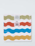 John Lewis paper napkins wiggle print pack of 20, UK version