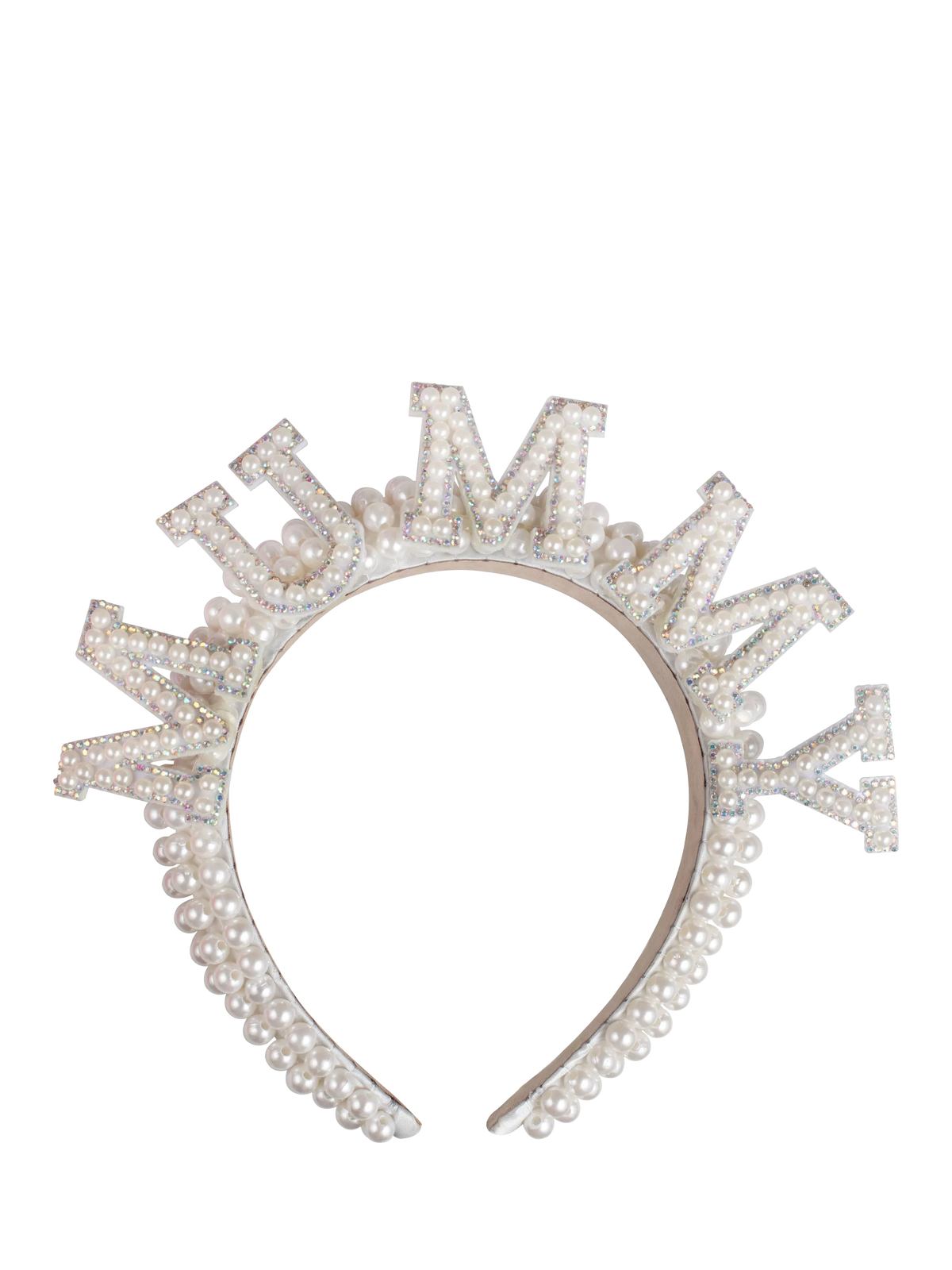 Ginger Ray faux pearl headband cream, imported from the UK