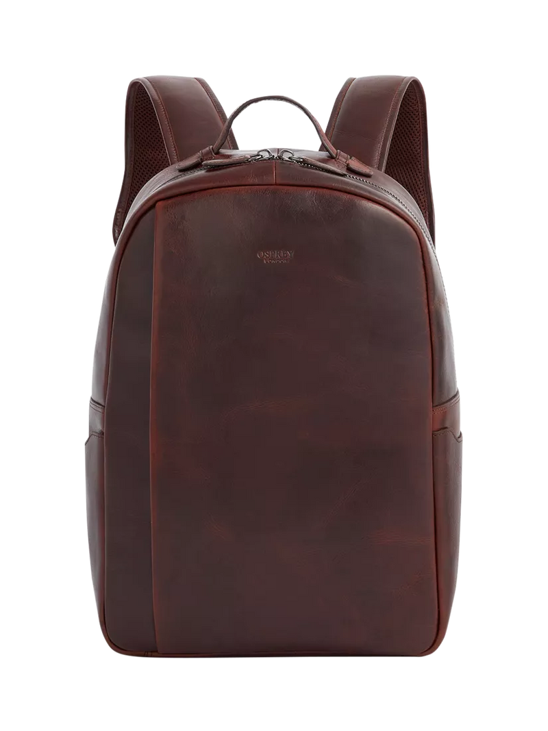 OSPREY LONDON The Carter Leather Backpack, Chestnut