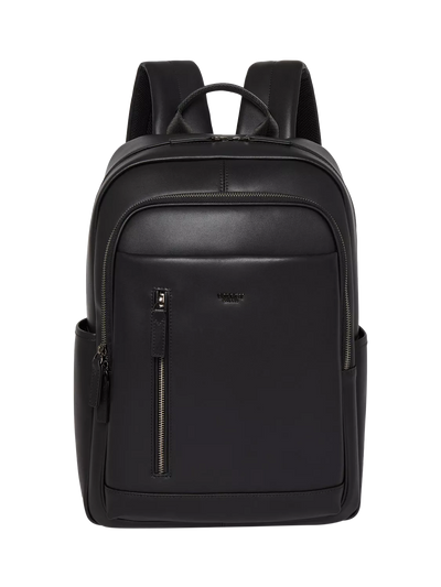 John Lewis OSPREY LONDON The Hudson Leather Backpack in Black- Buy online at McGrocer