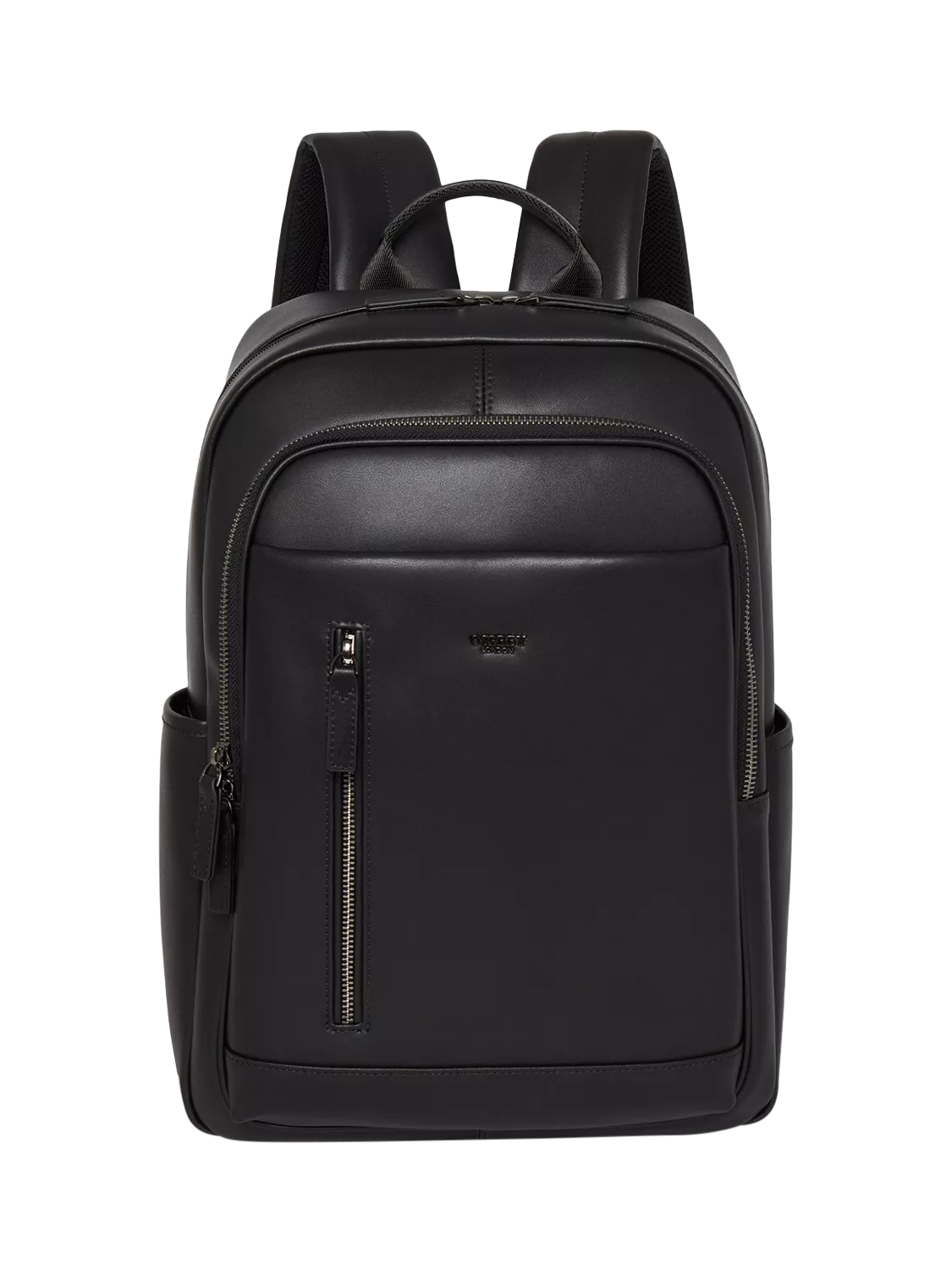 OSPREY LONDON Hudson black leather backpack, imported from the UK