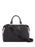 OSPREY LONDON Adaline leather weekender bag grainy hide - British product