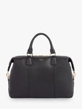 OSPREY LONDON Adaline leather weekender bag grainy hide - British product