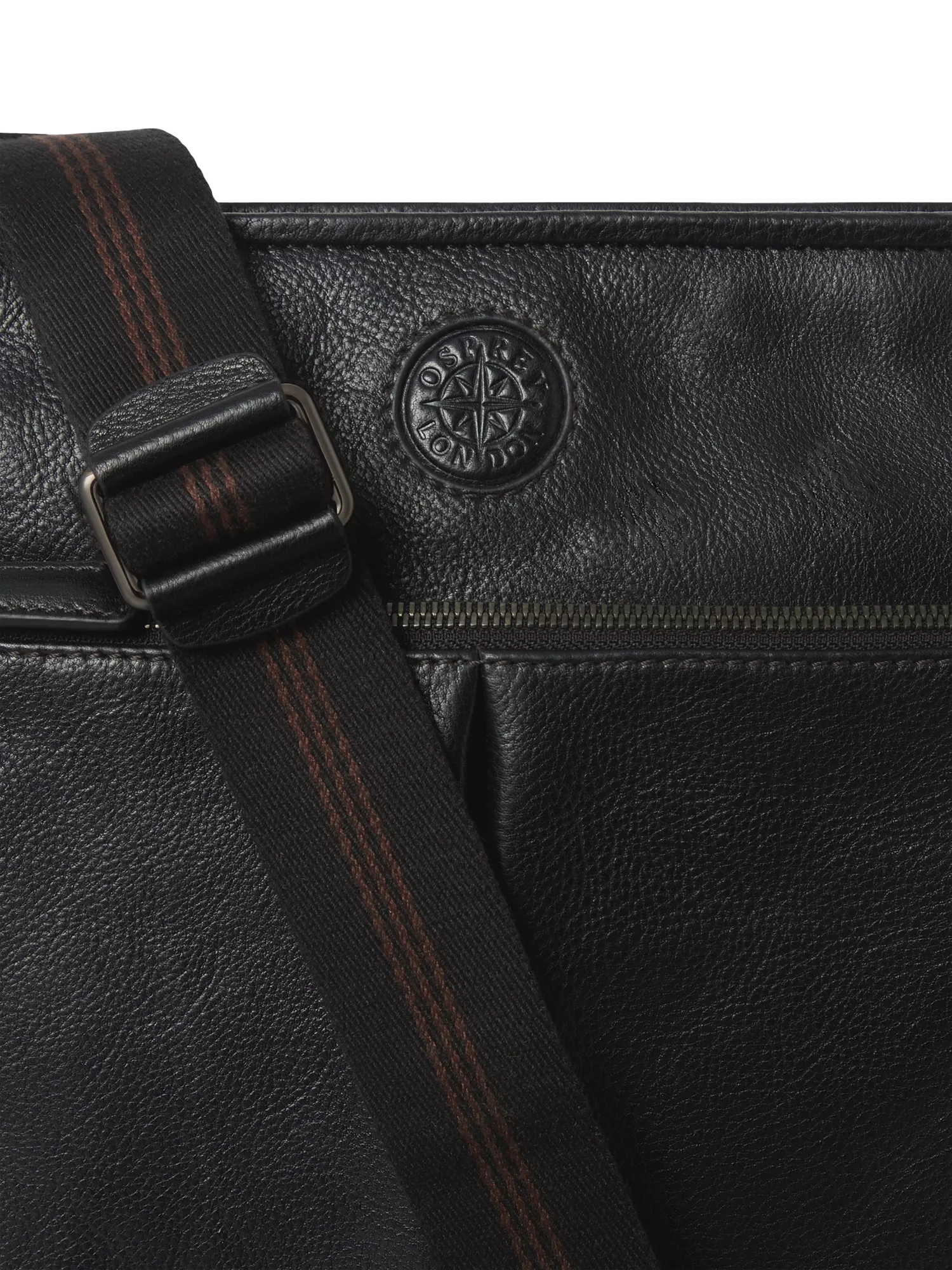 OSPREY LONDON Compass leather crossbody bag (British brand)