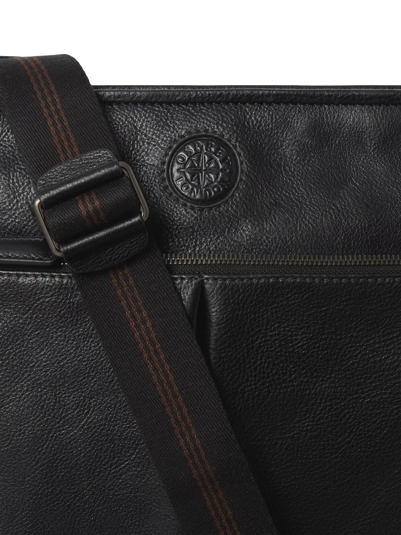 OSPREY LONDON Compass leather crossbody bag (British brand)