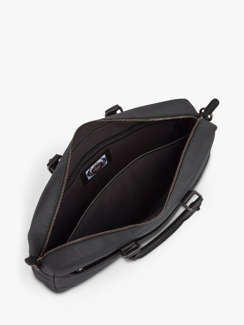 OSPREY LONDON Grantham Laptoptasche aus gewachster Leinwand und Leder, importiert aus Großbritannien