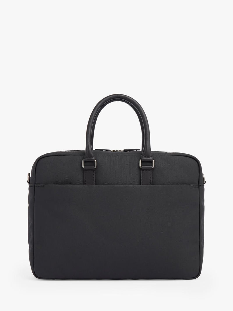 OSPREY LONDON Grantham Laptoptasche aus gewachster Leinwand und Leder, importiert aus Großbritannien