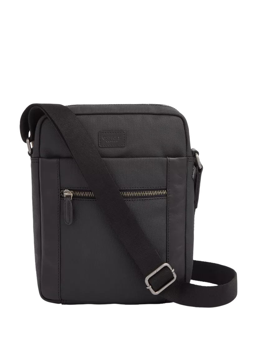 OSPREY LONDON Grantham waxed canvas messenger bag small (British brand)