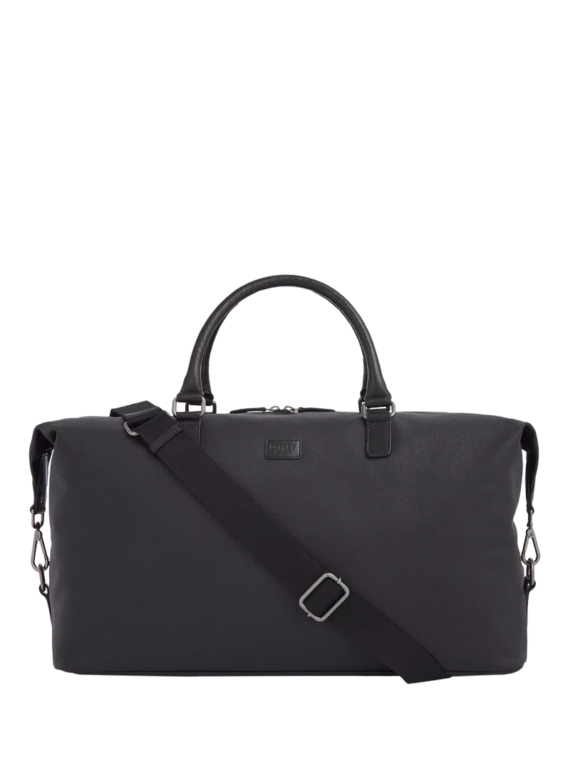 OSPREY LONDON Grantham waxed canvas leather weekend bag, imported from the UK