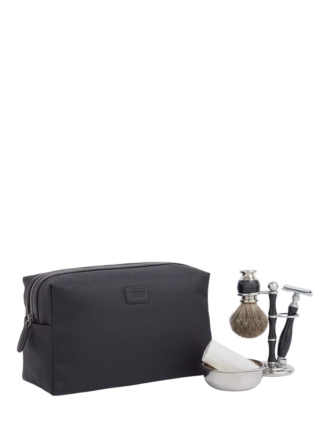 Osprey London The Grantham waxed canvas leather washbag - British product