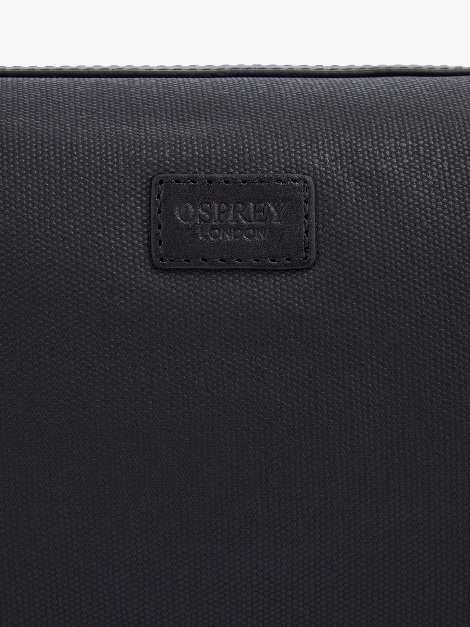 Osprey London The Grantham waxed canvas leather washbag - British product