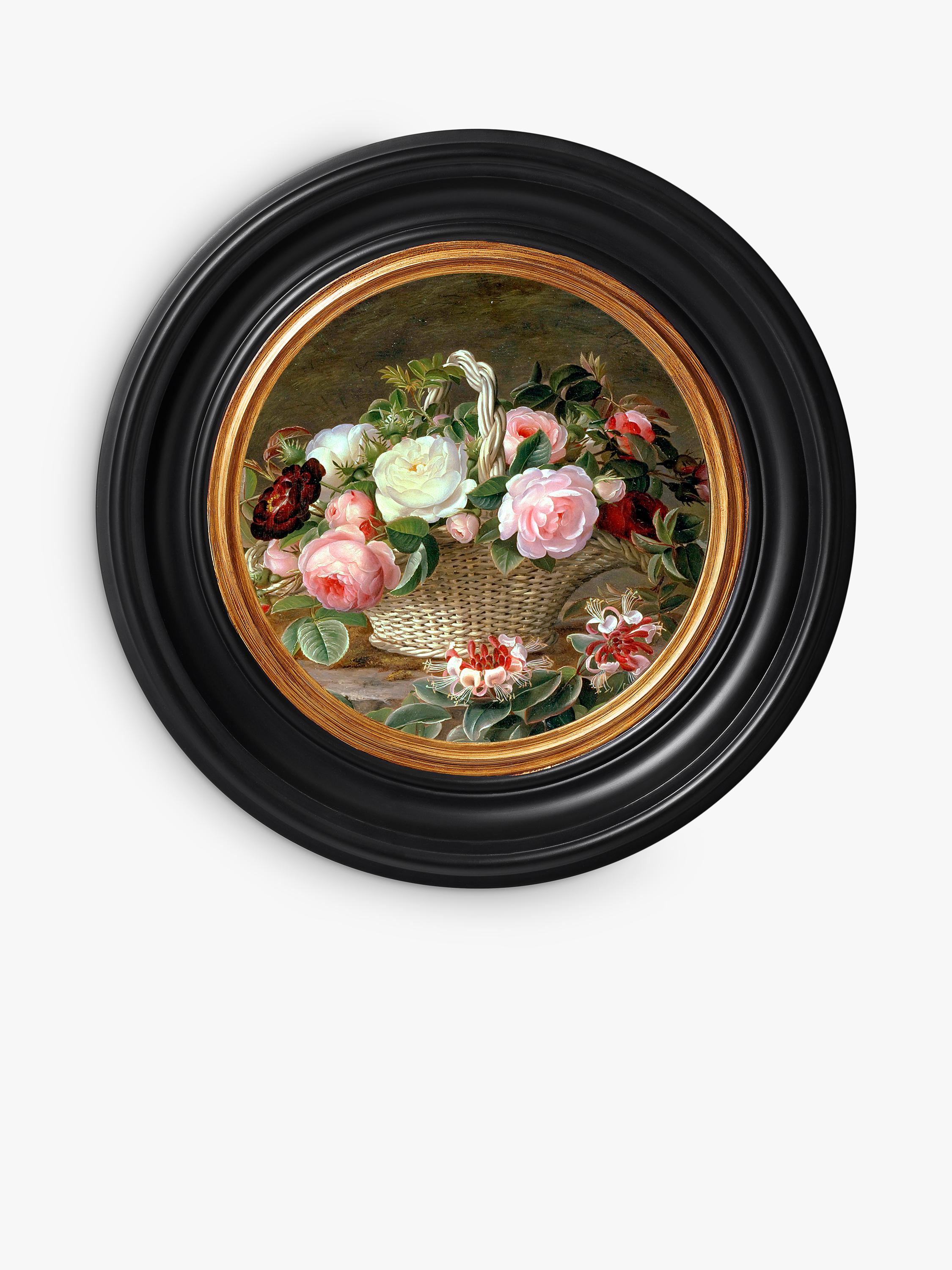Brookpace Lascelles framed canvas print Black/Multi 43cm - British product