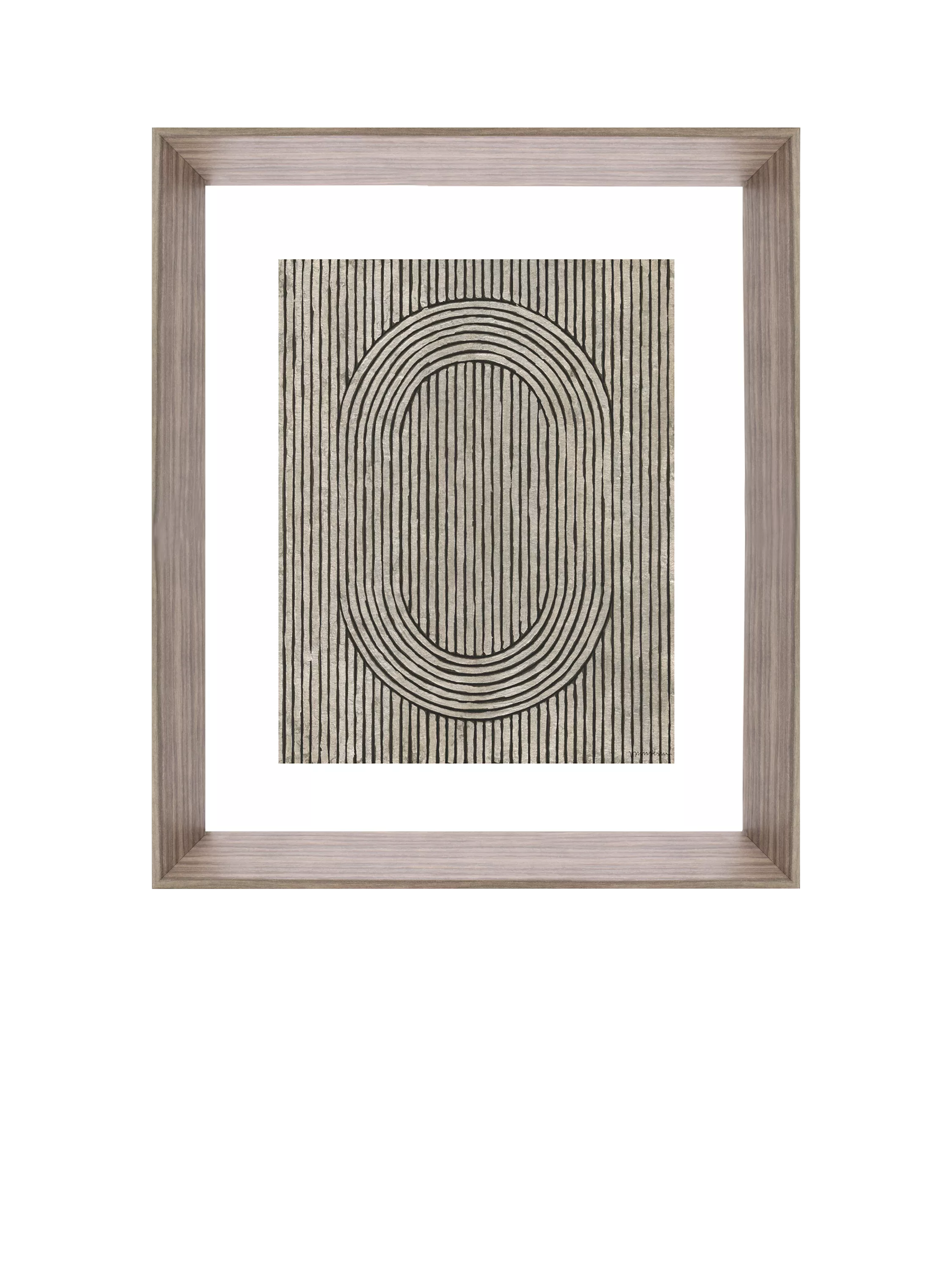 Brookpace Lascelles Cedar Grooves I framed print 66x55cm - British product