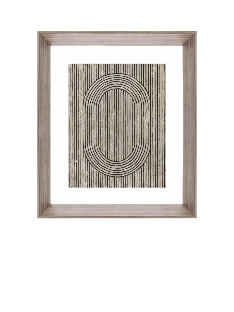 Brookpace Lascelles Cedar Grooves I framed print 66x55cm - British product