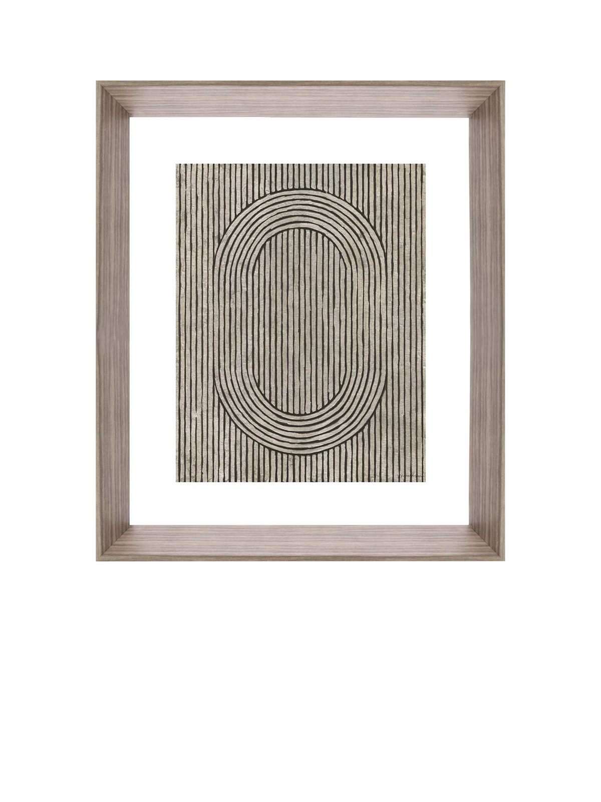Brookpace Lascelles Cedar Grooves I framed print 66x55cm - British product