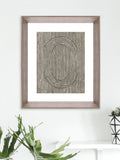 Brookpace Lascelles Cedar Grooves I framed print 66x55cm - British product