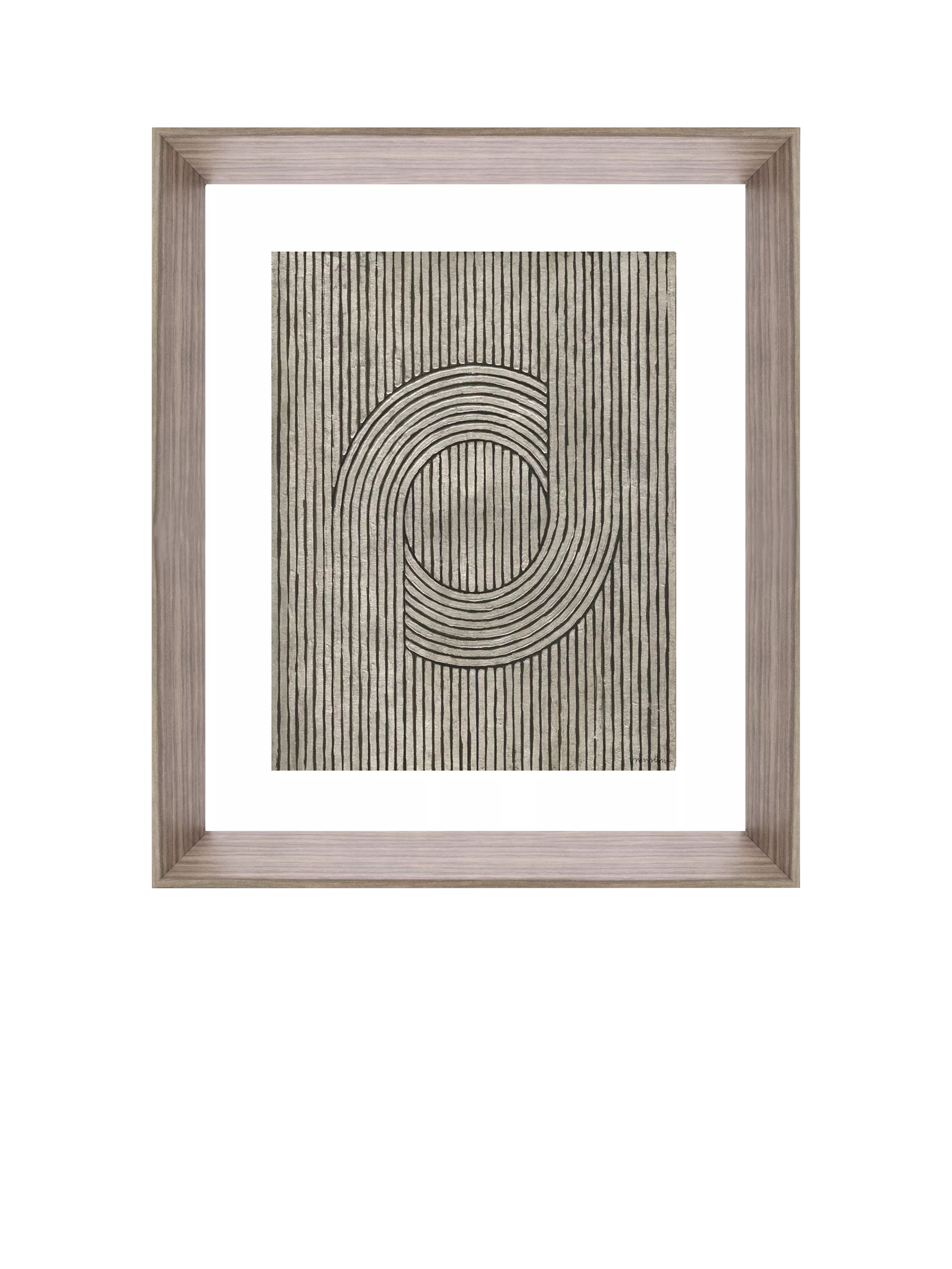 Brookpace Lascelles Cedar Grooves III framed print 66x55cm, imported from the UK
