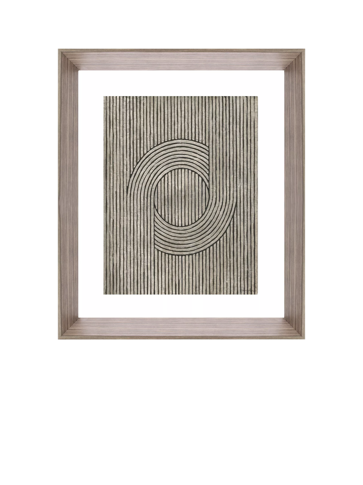 Brookpace Lascelles Cedar Grooves III framed print 66x55cm, imported from the UK