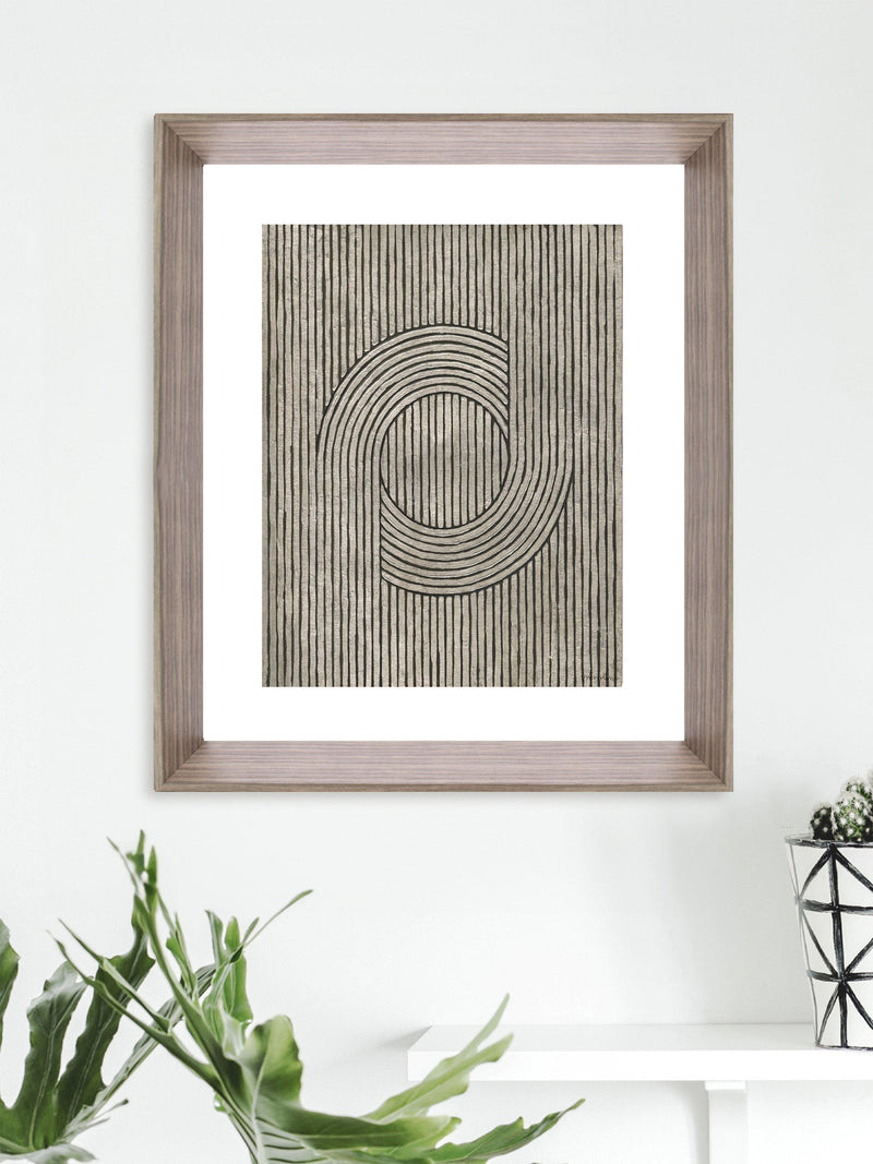 Brookpace Lascelles Cedar Grooves III framed print 66x55cm, imported from the UK