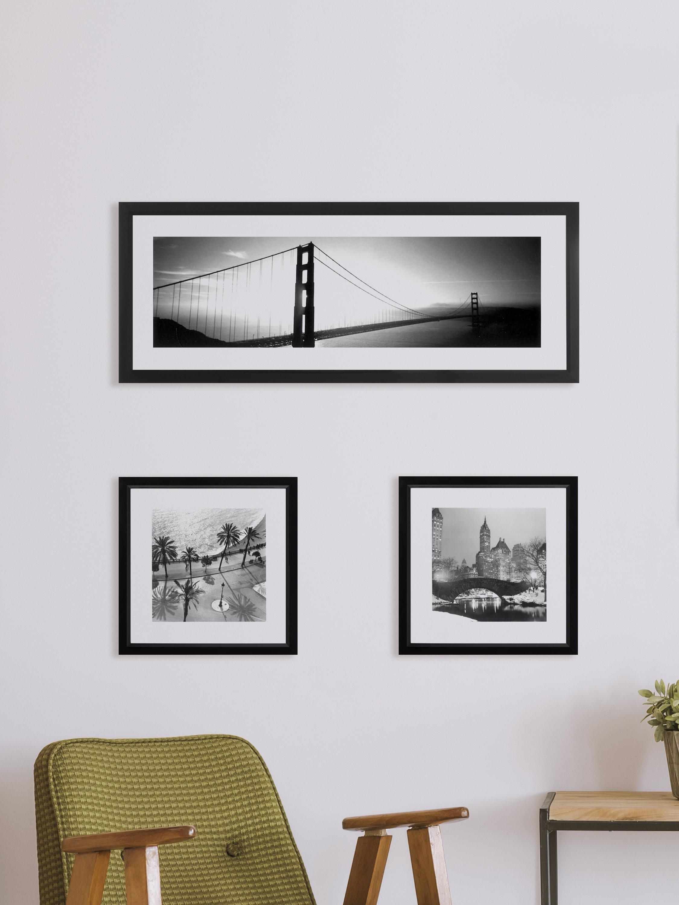 Brookpace Lascelles framed print Central Park New York 45x45cm - British product