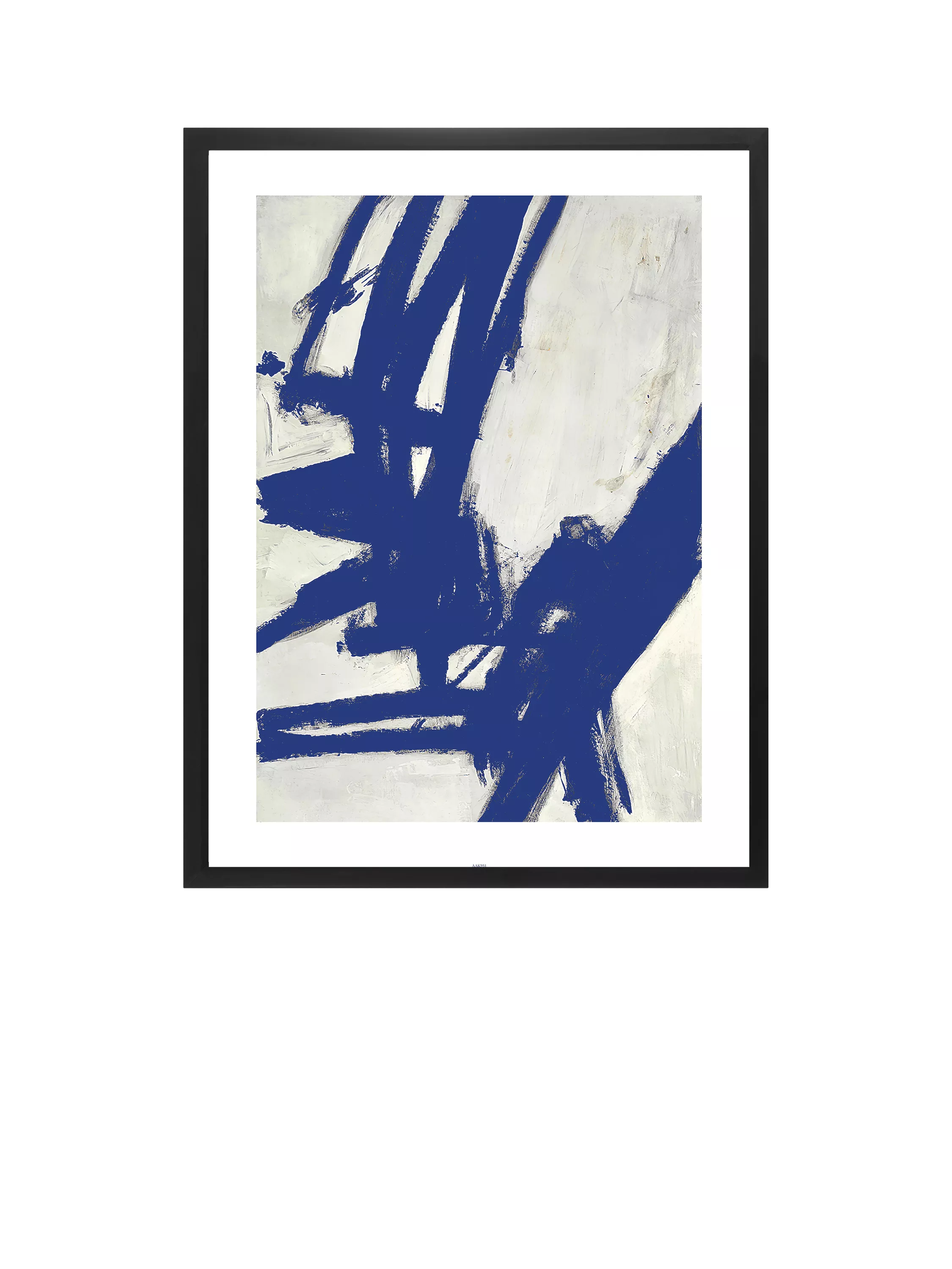 Brookpace Lascelles abstract framed print Nero 6 75x55cm, UK version