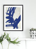 Brookpace Lascelles abstract framed print Nero 6 75x55cm, UK version