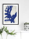 Brookpace Lascelles abstract framed print Nero 6 75x55cm, UK version