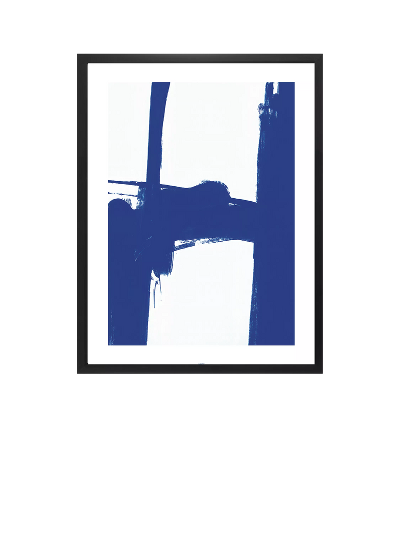 Brookpace Lascelles abstract framed print Nero 7 75x55cm - British product
