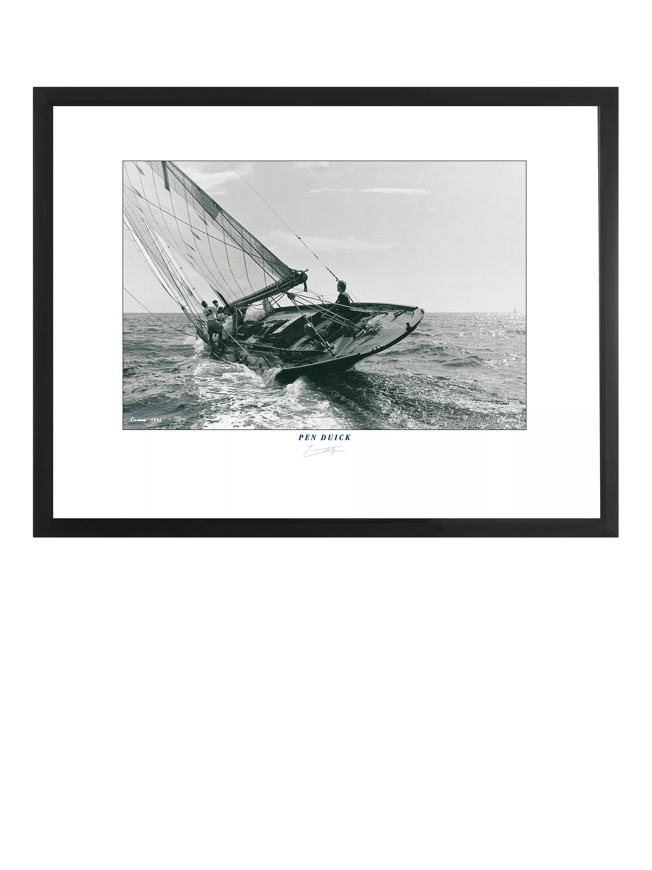 Brookpace Lascelles framed print Pen Duick yacht 35x45cm (British brand)